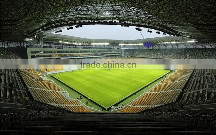 Quick installation steel structure prefabricated soccer stadium