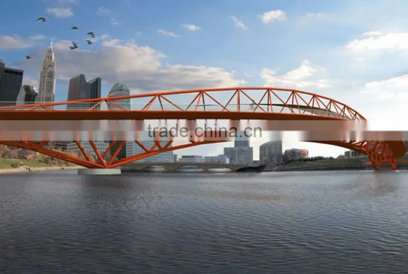 Long span space frame steel structure trestle