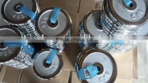 Chromed standard weight plate