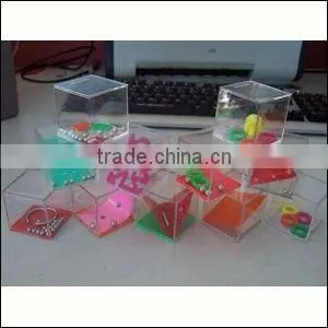 Plastic sliding jigsaw puzzle for intelligence development and fun