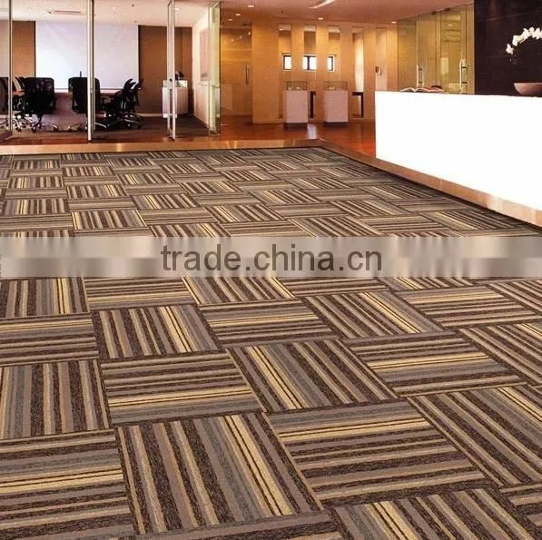 cut pile striped wall to wall carpet