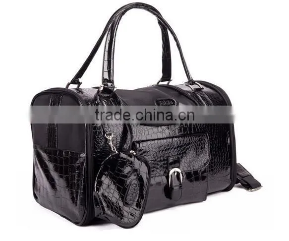 PU pet sling carrier bag set