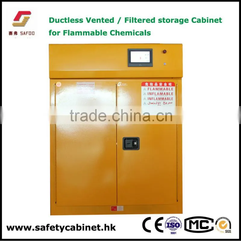 Touch screen control Filtration Metal safety cabinet with high quality filter