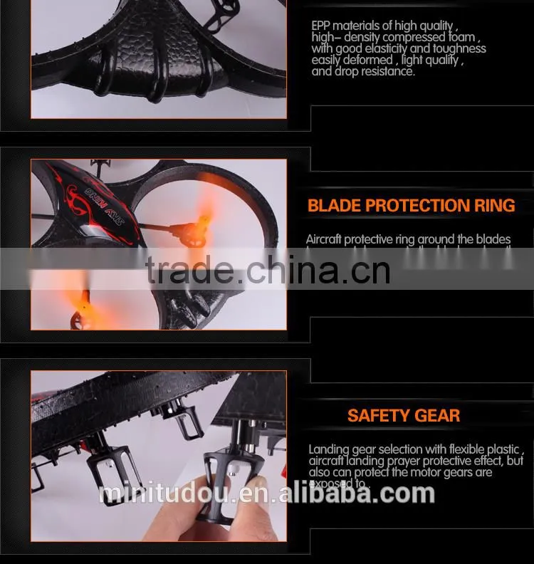 China Manufacture Suitable Design X39 6 CH 2.4G Remote Control Quadcopter Medium Size Foamy Quadcopter with 6-axis Gyro vs X30