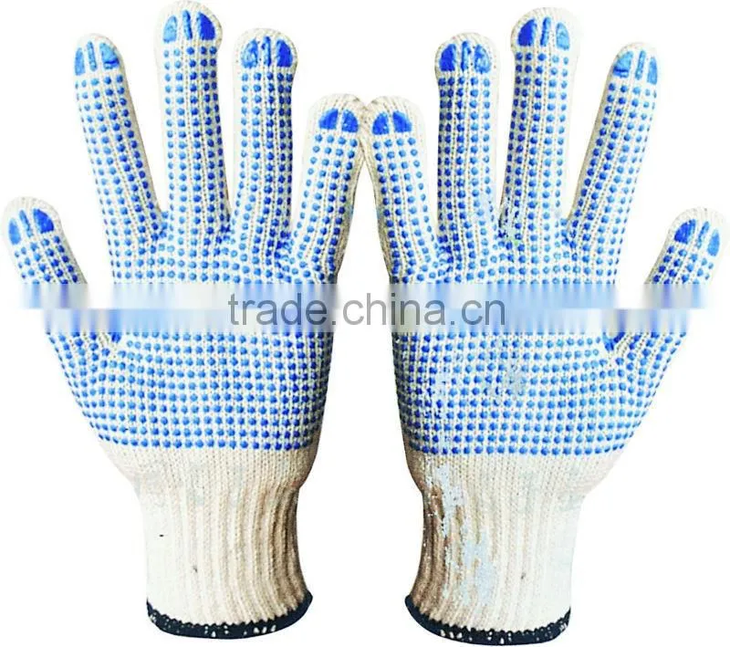 Good Quality and Low Price PVC Dotted Cotton Working Glove