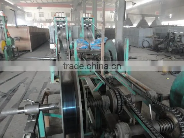 Hardened and tempered strip steel with yellow color