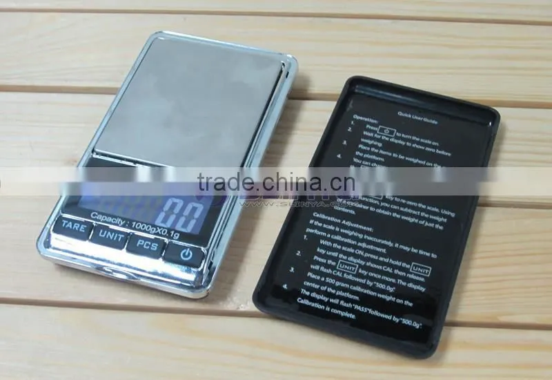 100g to 1000g Capacity 0.1g/0.01g Blue LCD Display DS16 Digital Scale