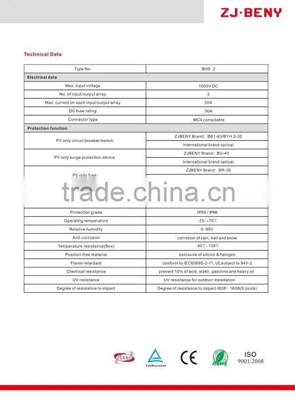 PV array combiner box supplier with top quality