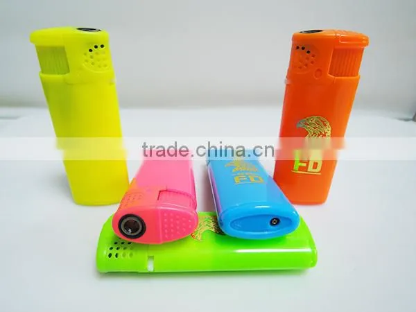 Chic small size wind-resistant torch flame cigarett lighter electr custom logo lighter