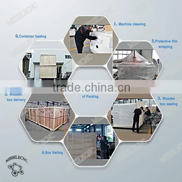 china jinan missile 4 head 3d cnc router machine 4 axis