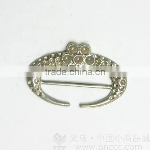 Custom metal belt buckle with jewel plating