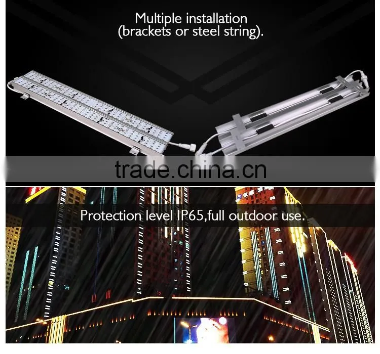 2016 new arrival!!!full color rgb smd led tube light for outdoor waterproof ip65