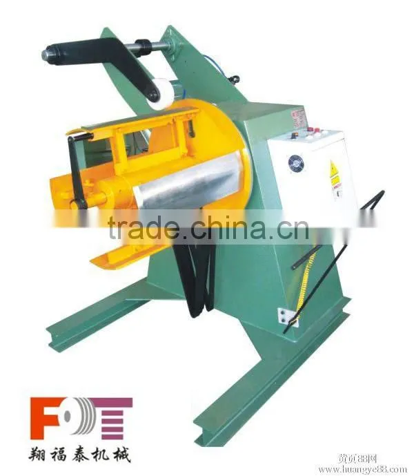 steel coil winder with press arm