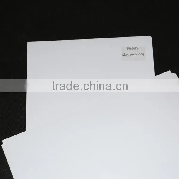 150gsm waterproof adhesive-backed a4 glossy photo paper for dye,pigment ink