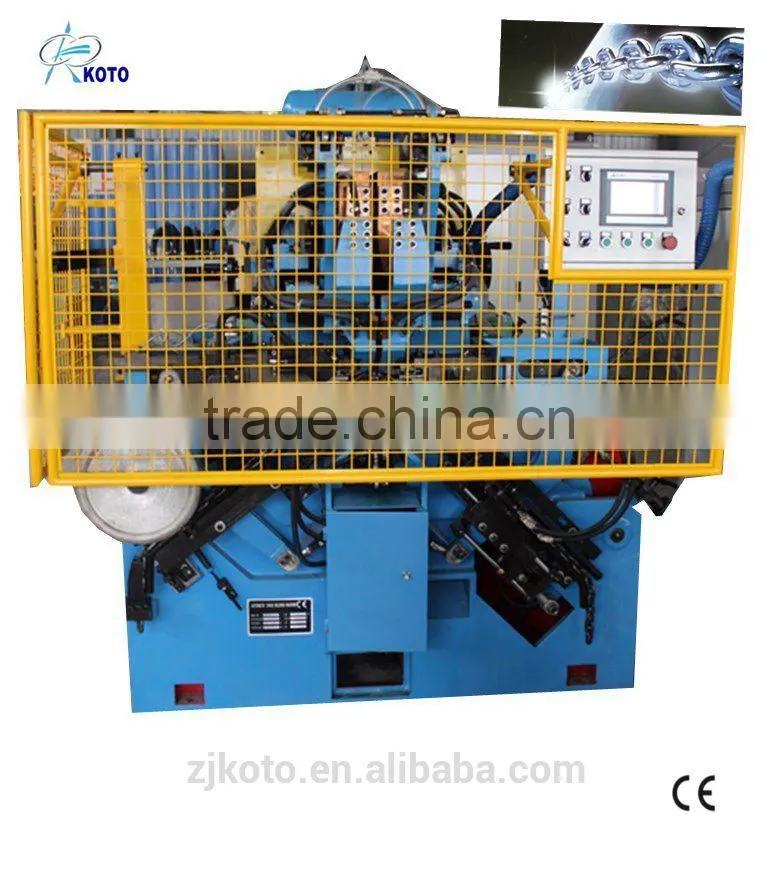 Full-automatic chain welding machine for the welding of various size chain