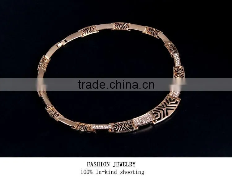 Alibaba Uk New Style Fashionable High Quality Rhinestone Gold Set
