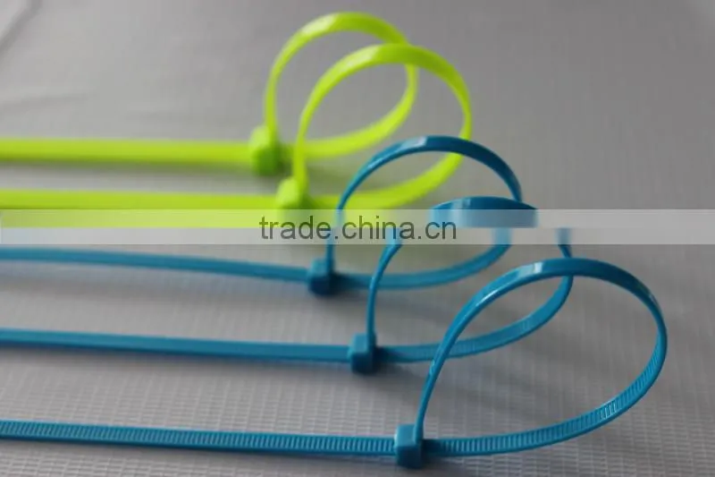 plastic Colorful Cable Ties with label