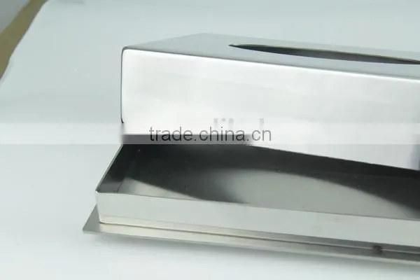 Hign End Stainless Steel Table Tissue Holder