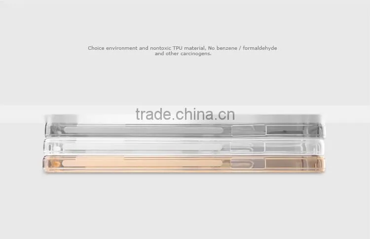 Orginal Nillkin Soft TPU Full Rubber Back Cover for Huawei Honor 7 Clear Gel Case with Dust Plug MT-5370