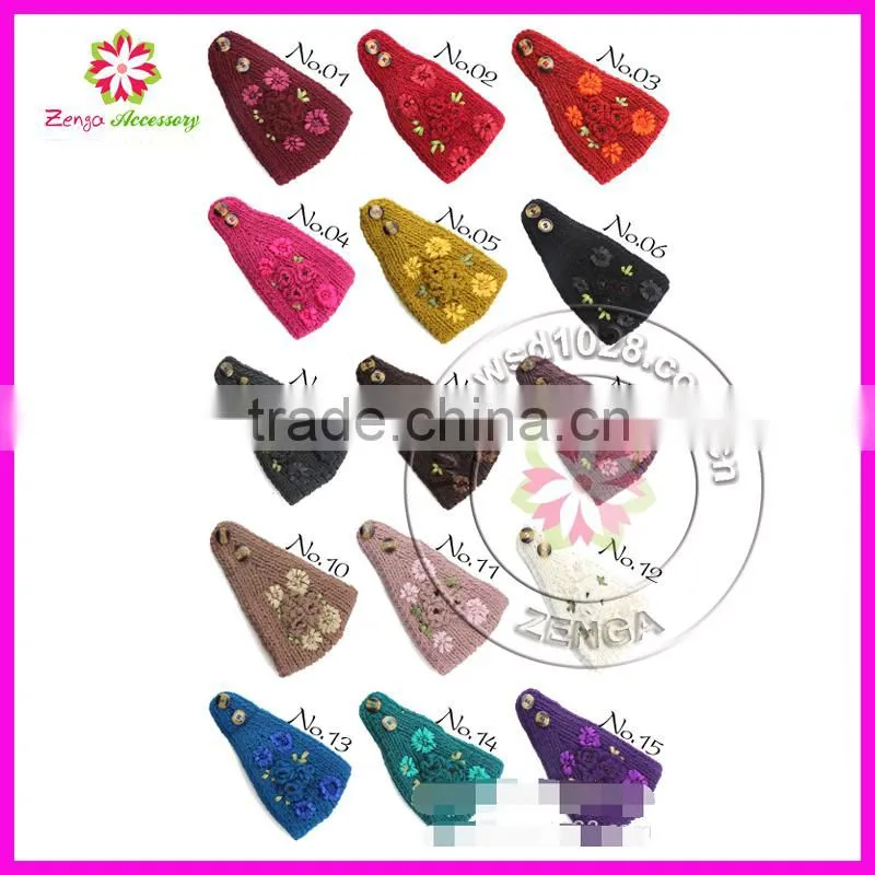 Women Turban Crochet Twist Knitted Headwrap Headband Winter Warmer Hair Band
