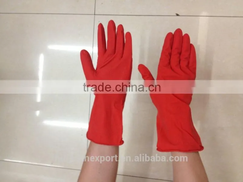 Household Gloves red color longer welding gloves