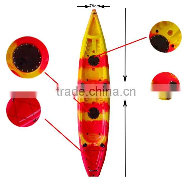 Quality assured No inflatable two person sit on top fishing kayak-ocean angler