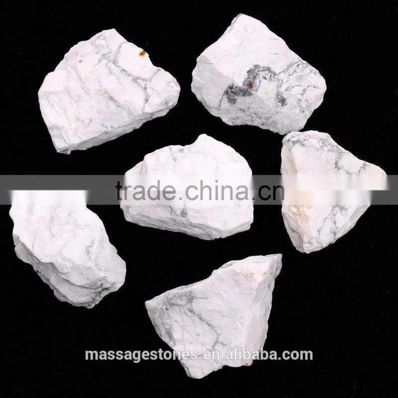 rough stone natural mineral stone white howlite