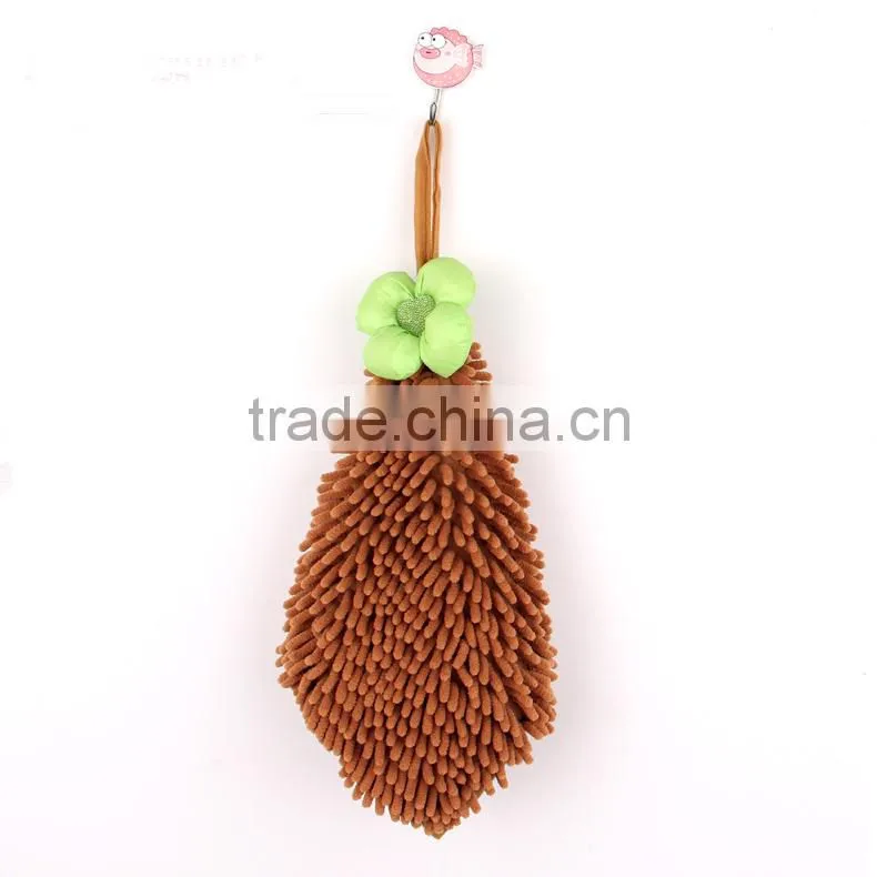 China wholesale microfiber chenille square hand towel, washclotch for home ,kitchen and bathroom