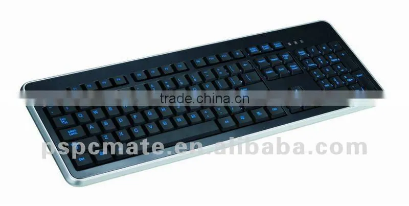 PC USB silicon Keyboard with LED Letter illuminated