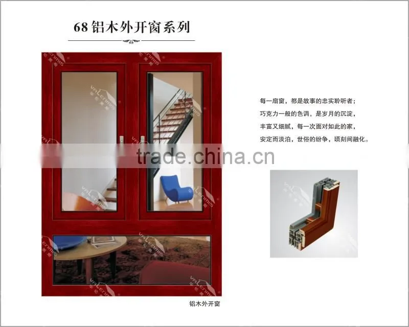 Good price of durability of double arch window glass aluminum alloy of different colors