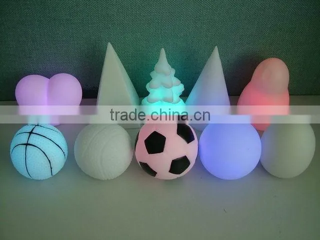 Kid's style color changing snow man lamp for Christmas/New Year Decoration LED night light
