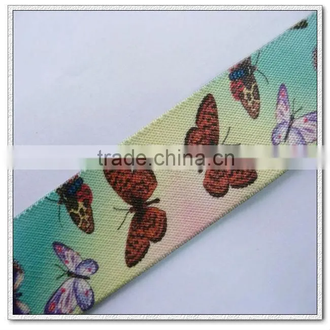 1.5 inch printed polyester webbing,recycled polyester webbing