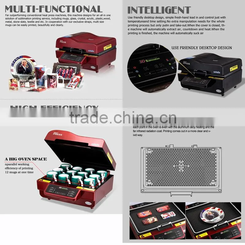 Sunmeta original Manufacturer Hot Selling CE Proved 3D Sublimation Machine ST-3042