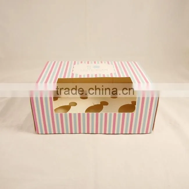 High quality 6 pcs cup cake box