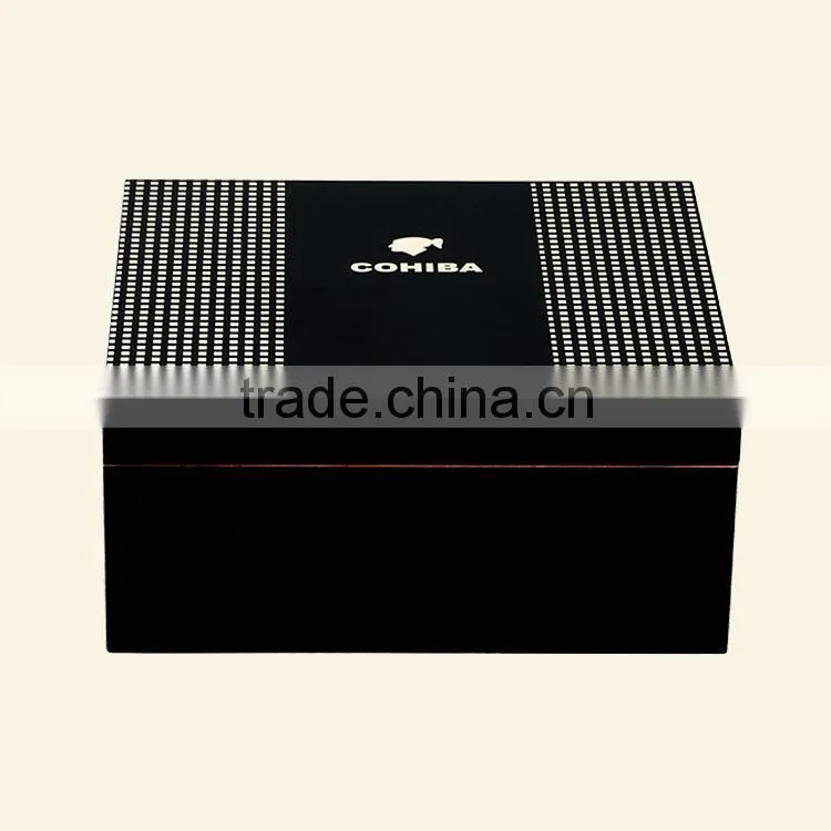 luxury Gloss wooden Cabinet Shape humidor, accept OEM