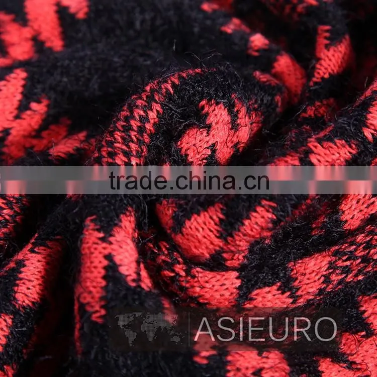 Heavy Acrylic Winter Scarf with Hairy Effect, BSCI AND SEDEX