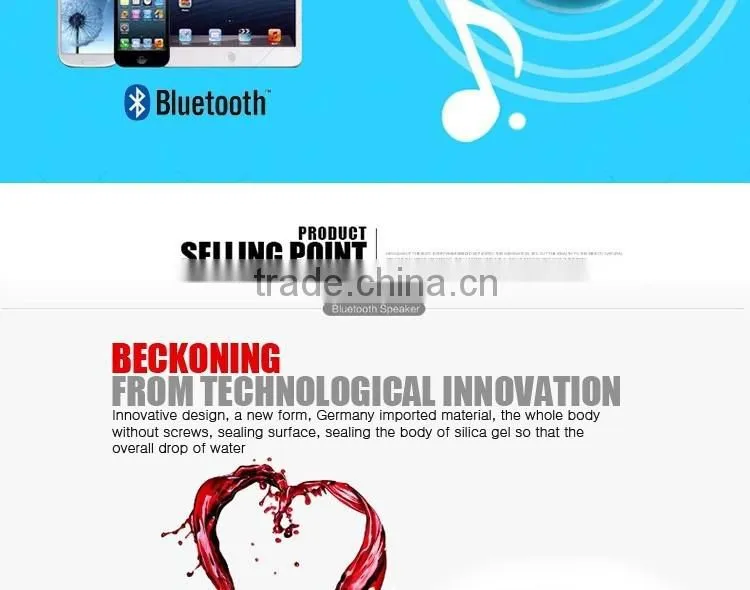Portable Wireless Mini Super Bass Bluetooth Speaker for Smart Phones