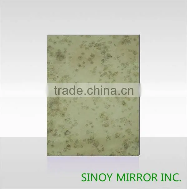 4mm- 6mm Decorative Reprodution Antique Mirror Glass for home and commercial decoration use
