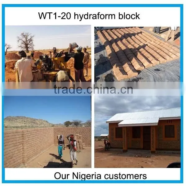 WT1-20 mobile diesel engine block making machine Manual Interlocking Brick Machine Price
