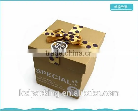 classic brown Kraft paper carton