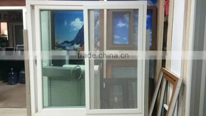 sliding opening pattern Aluminum blind inside PVC window