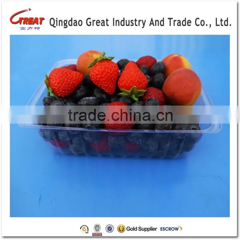 Clear Fruit Plastic Box Cherry Tomato Fruit Packaging Tray