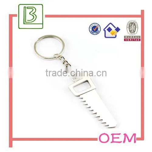 pearl nickel finished mini spanner promotional tooling keychain