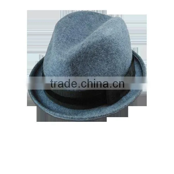 Little Fedora Mix Grey Wool Felt Hat