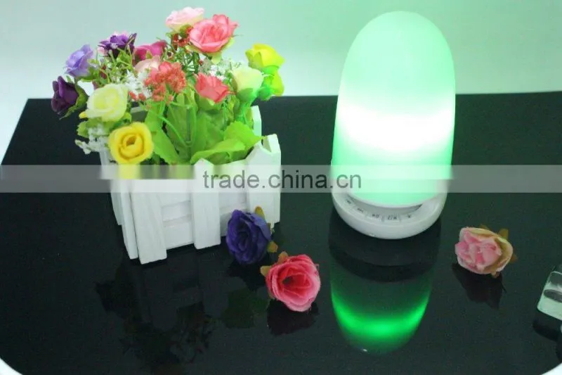2016New Portable Wireless Bluetooth LED Light Lamp Speaker Built-in FM Radio with Hands-free Calls