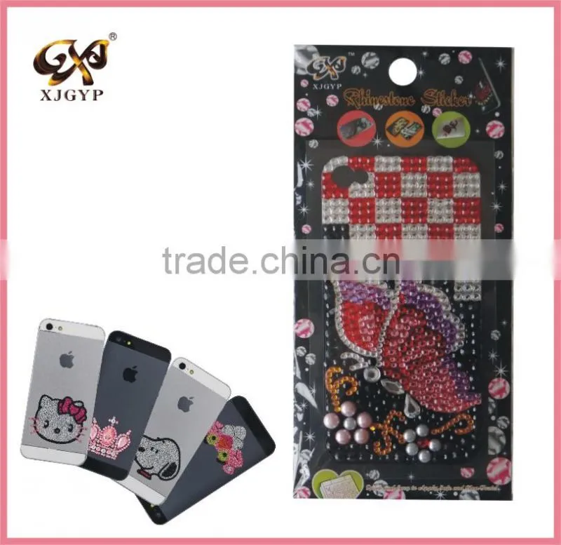 hand phone sticker/adhesive glitter sticker/phone back sticker
