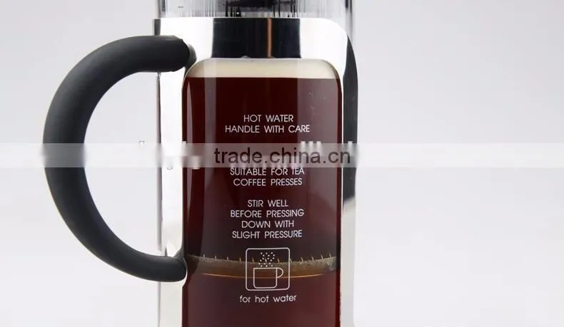 High Quality LFGB FDA Certification Stainless Steel Metal Type French Coffee Maker Press