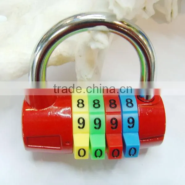 High Security Colorful luggage password lock