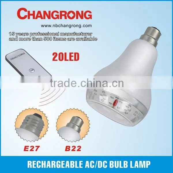 ABS material emergency rechargeable led bulb lamp