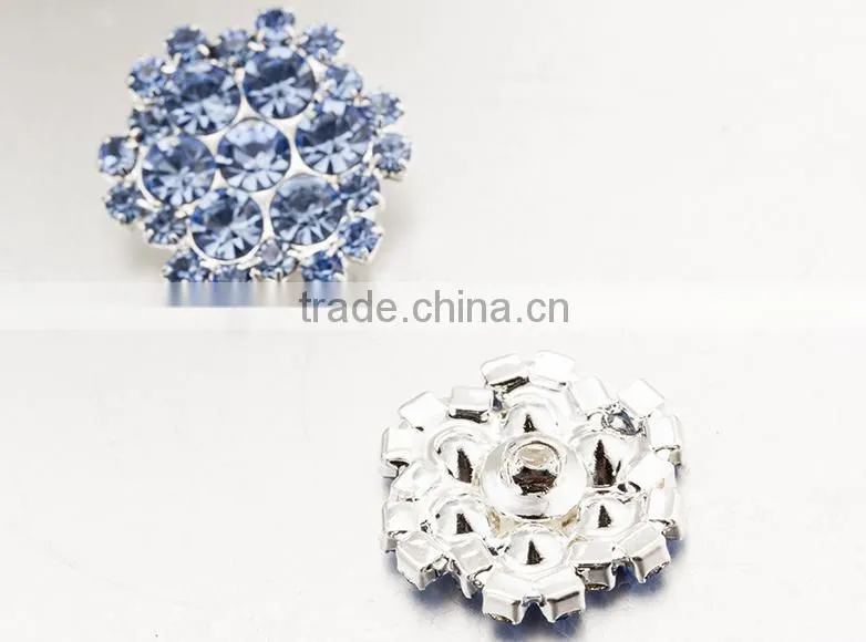 Blue color rhinestone button,new fashion rhinestone button,metal buttons